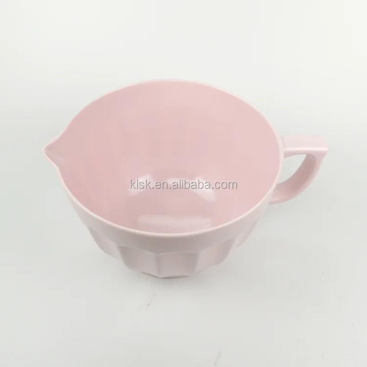 Two Tone With Handle Melamine Mixing Bowl Set Buy Melamine Mixing