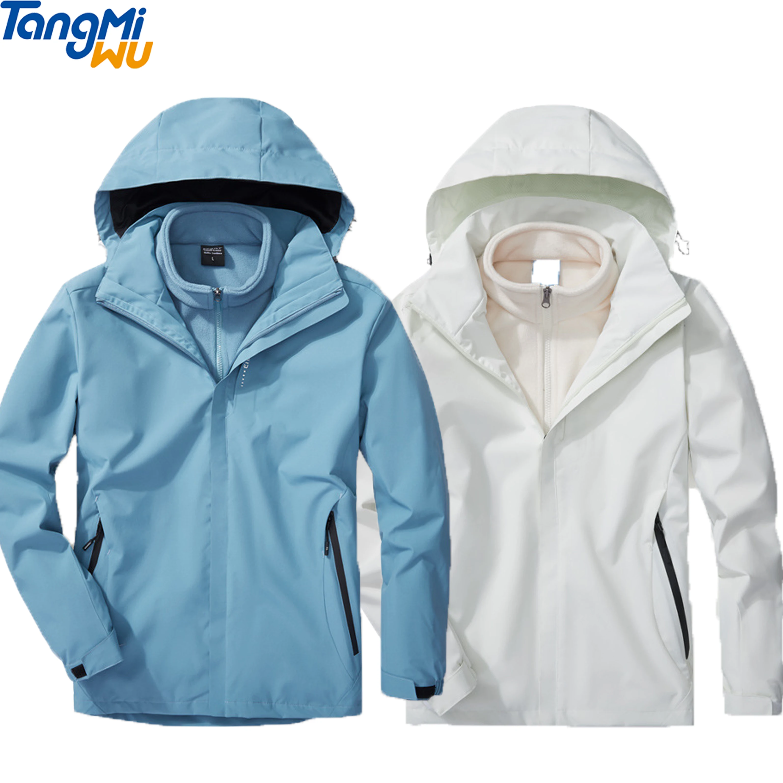 

Winter men and women outdoor thickened ski coat liner fleece waterproof windproof camping softshell jacket