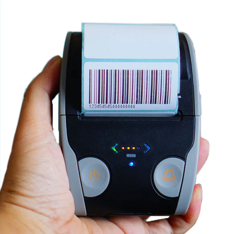 

Commercial use handy bluetoot thermal pocket mini barcode label printer, Black