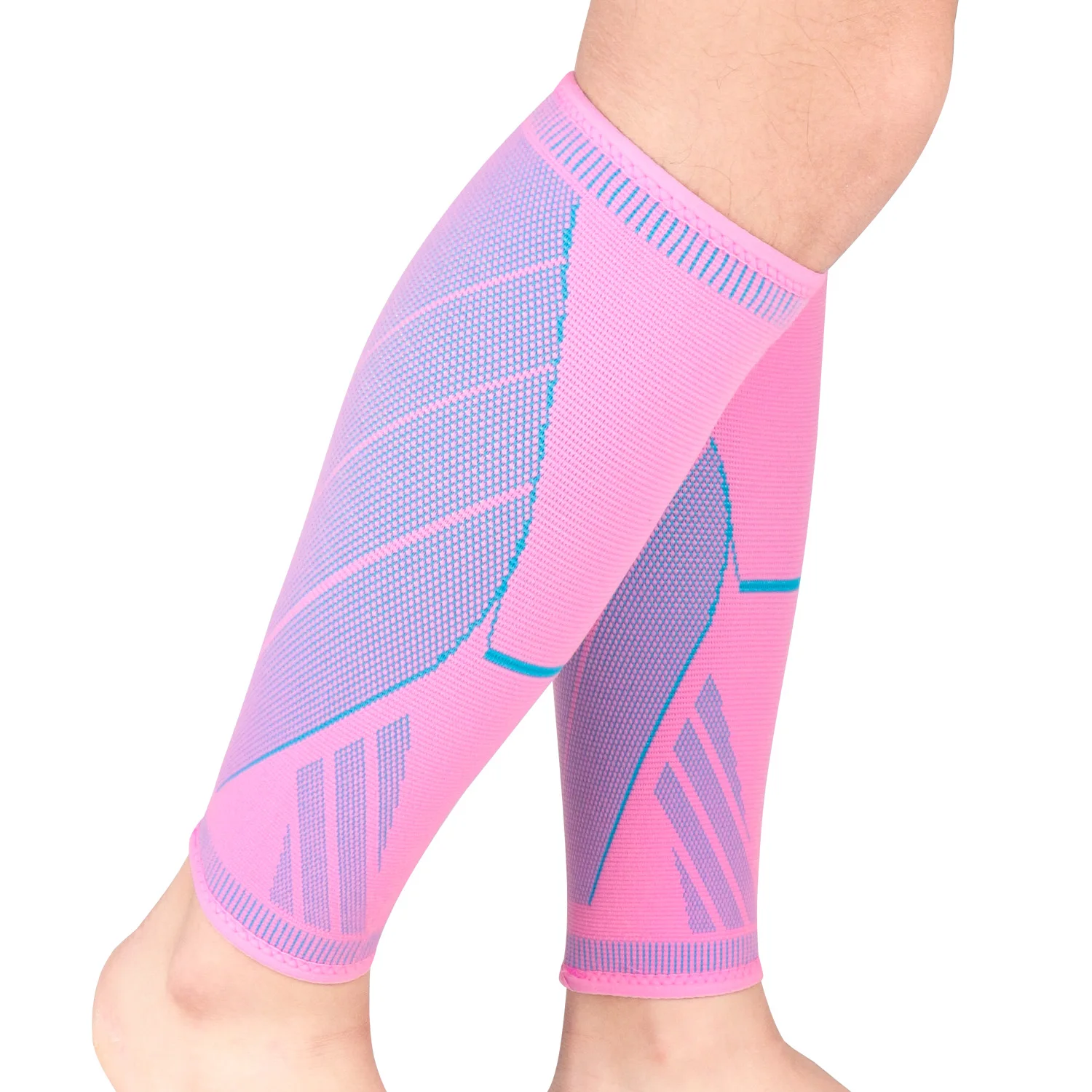 

High Quality Calf Braces Shin Splints Calf Compression Sleeves for Men Women, Black pink blue