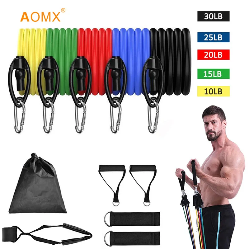 

11 Pcs Resistance Bands Body Building Accessories Heavy Duty Bandass De Resistent Fitness Workout Bandas Elasticas