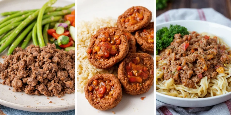 Different types of ground beef