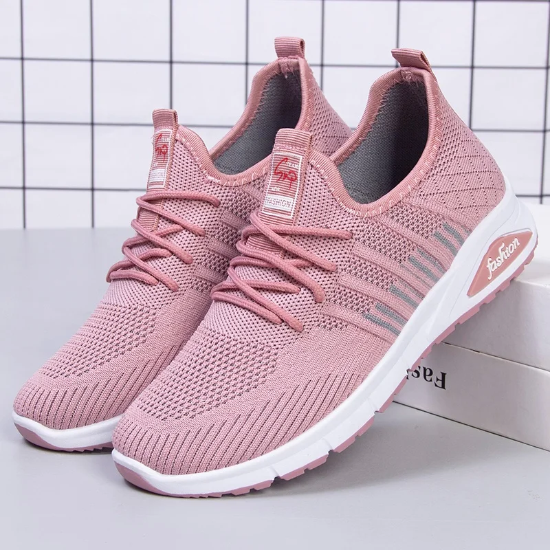 

Fashion sports gym jogging tennis fitness running shoes women platform sneakers women sport shoes woman, Black, pink,purple
