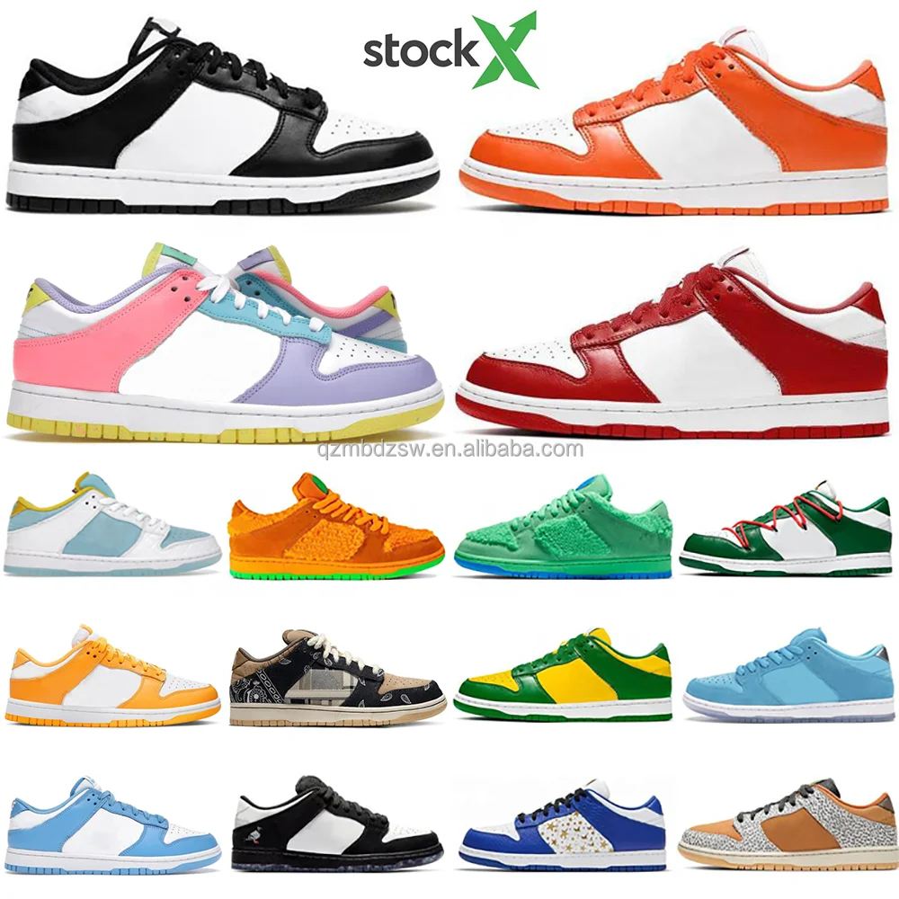 

In Stock X Brand Sneakers SB Dunkes Low High Women Men Blue Orange Panda Bears Skate Board design Casual Shoes Low dunks SB