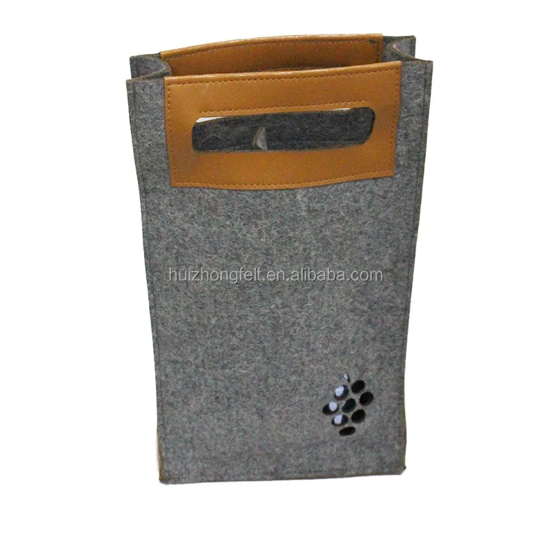 factory supply customized size felt insulated bag bottle