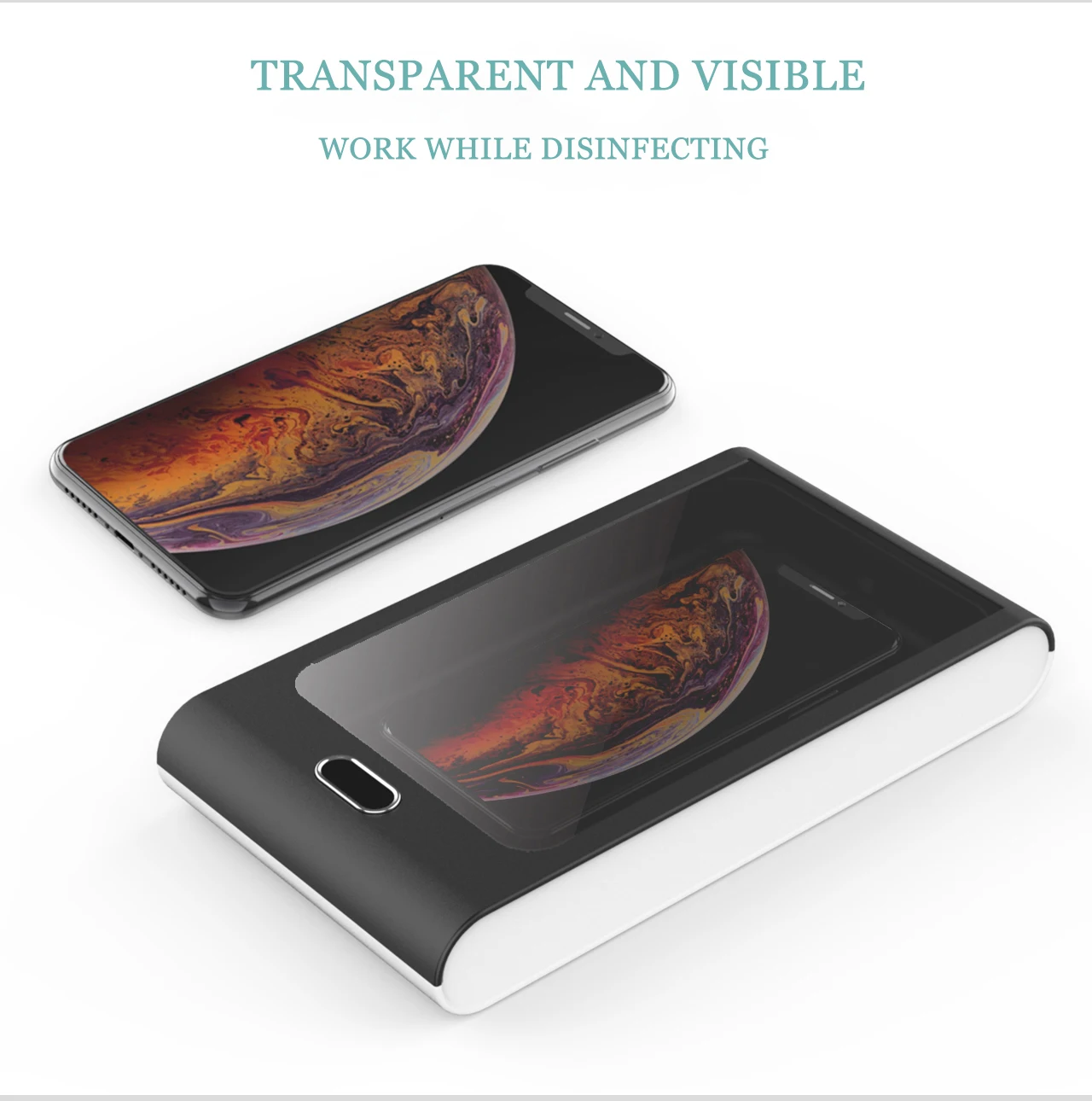 
Portable Wireless Charger Uv Light Disinfection Box Uv Sanitizer Cell Mobile Phone Uv Sterilizer Sanitizer 