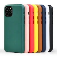 

PULOKA OEM Simple Original Leather Mobile Phone Case Back Cover for Iphone 11 pro max cellphone case cover