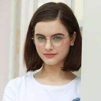 

Computer glasses supplier round metal frame anti blue ray blue light blocking glasses