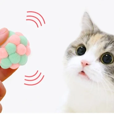 

dog rolling ball with sound cat toy, Random color
