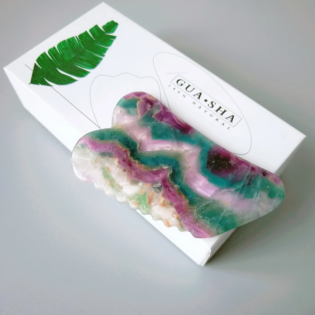 

Fluorite jade body gua sha board scraping massage tool