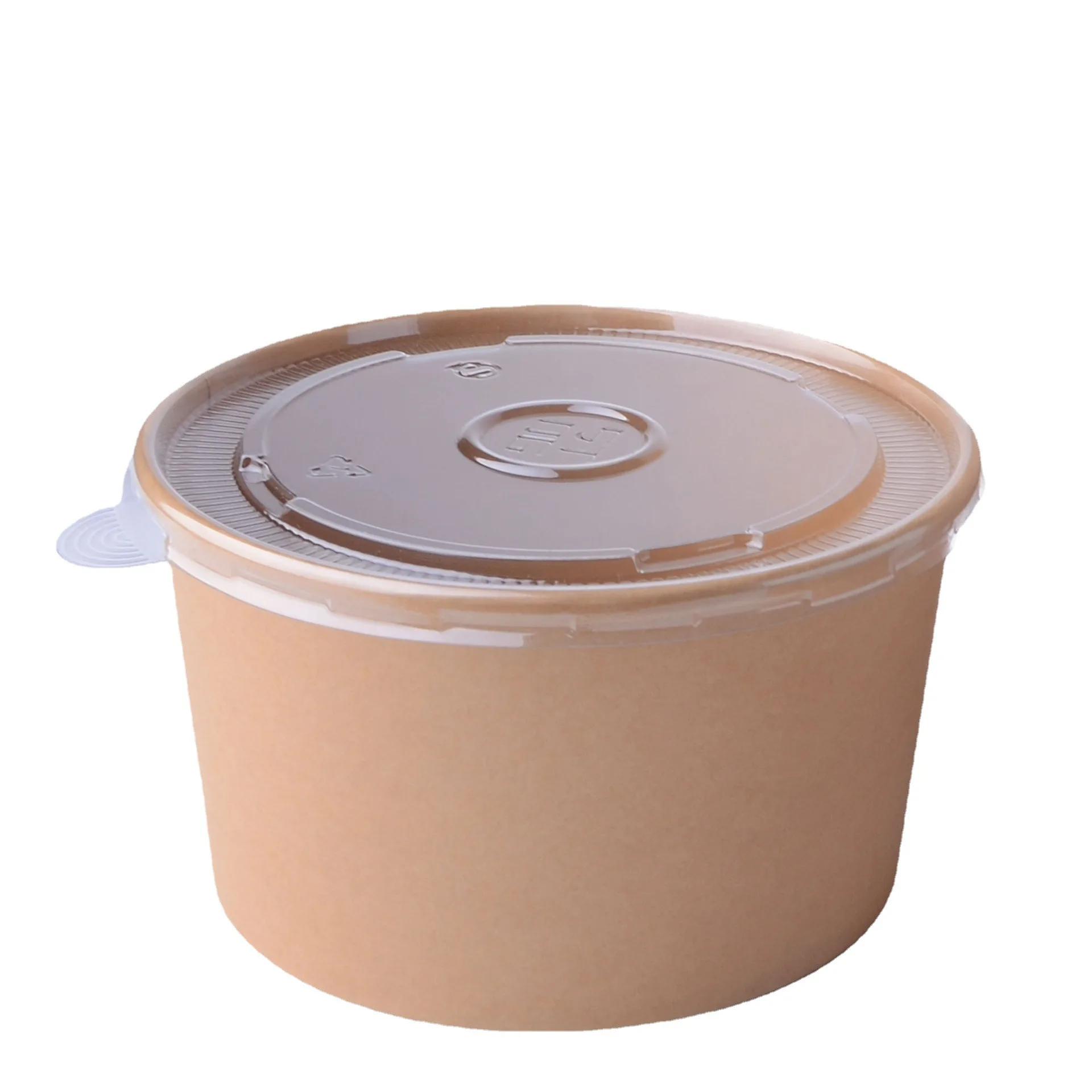 

2021 hot sale Disposable Custom Printing Food Packing Box Container Salad Kraft Paper takeaway lunch Bowl With Lid for food