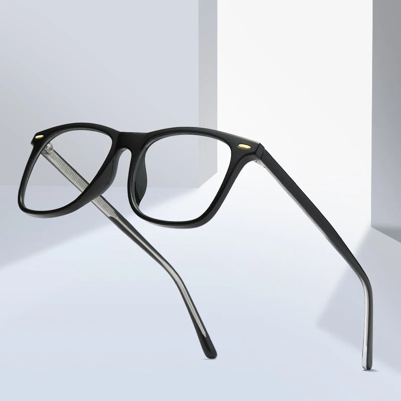 

New Arrival Work Reading Rivet Clear Lens Blue Light Glasses, 4 color