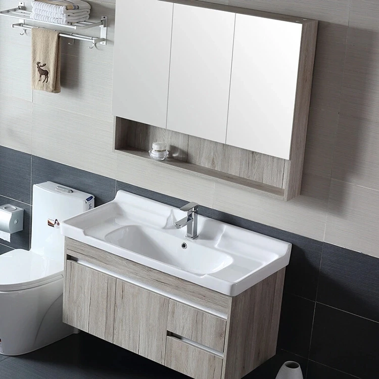 Hotel Single Pvc Modern Bathroom Vanity Unit