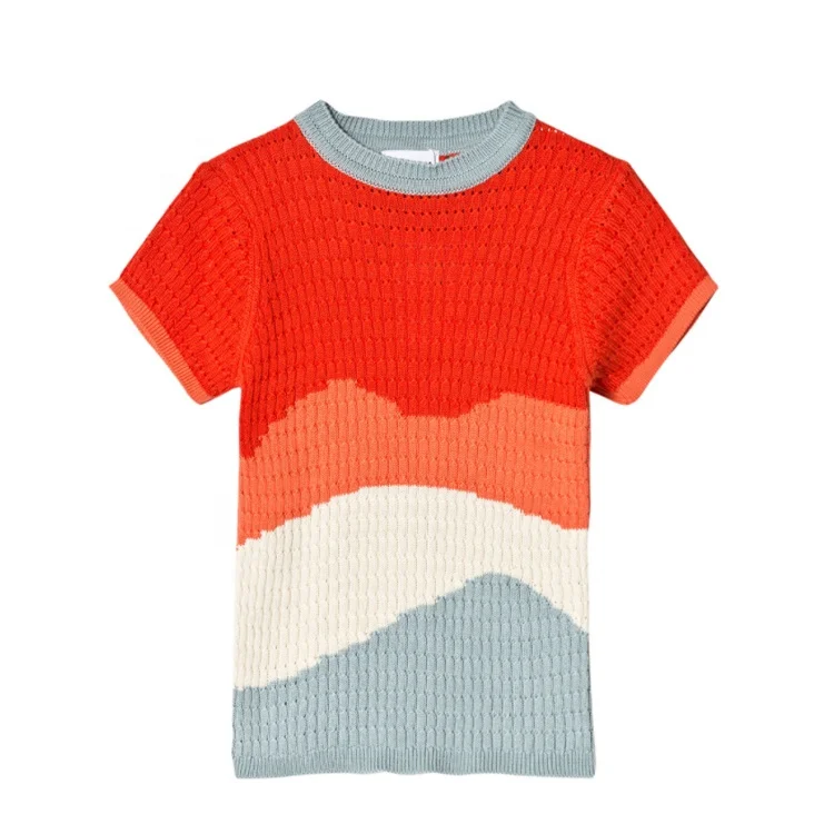 

Design kids clothing crew neck sweater girls knitted toddler cotton kids sweater, Stripe