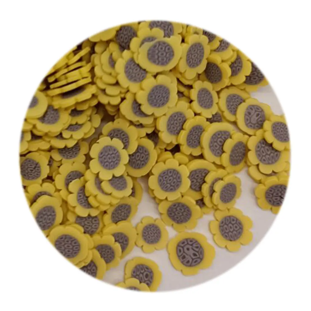 

Sunflower Slice Polymer Soft Clay Sprinkles For Crafts DIY Slime Material Accessories Nail Arts Decoration