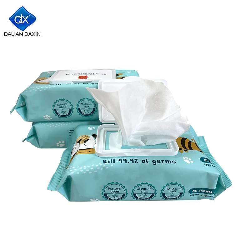 

Wholesale PET WIPES Non-Woven Special Sanitising CAT Dog Tooth Pet Grooming Wet Wipes