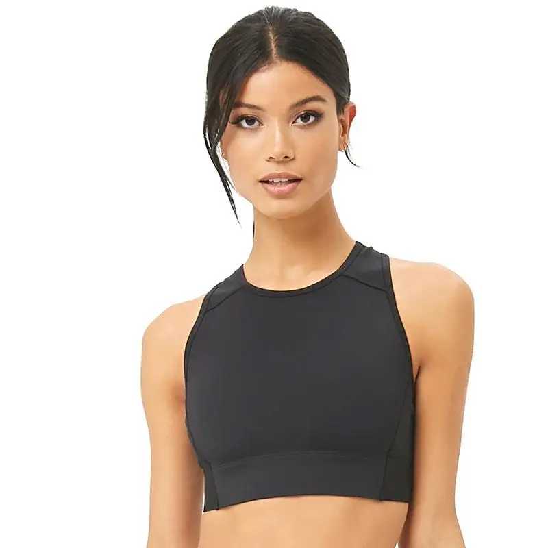 women's high neck sports bra