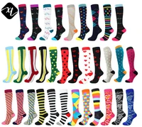 

Graduated Medical custom Compression Socks for Women Men 20-30mmhg Knee High Fun Stockings for Running Sports Athletic Nurse