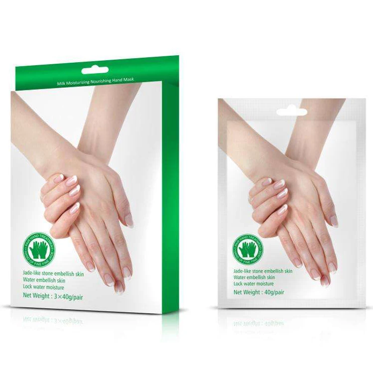 

100% Vegan Beauty Exfoliating Moisturizing Glove Milk Hand Mask for Dry Hand