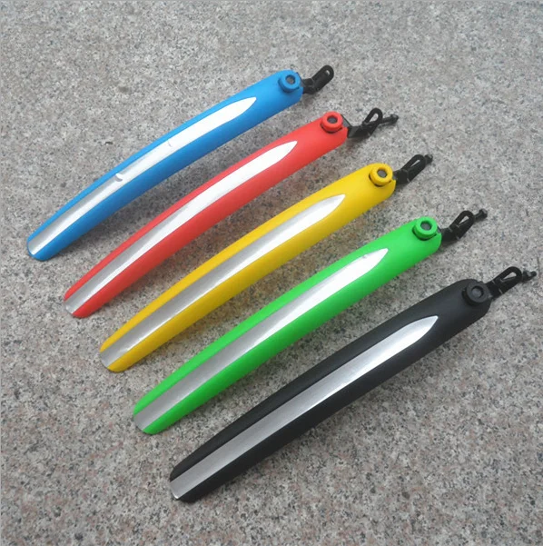

New selling bike tyre tire front and rear mudguard set,withstand voltage bike cycling mudguard with reflective strips, As shown