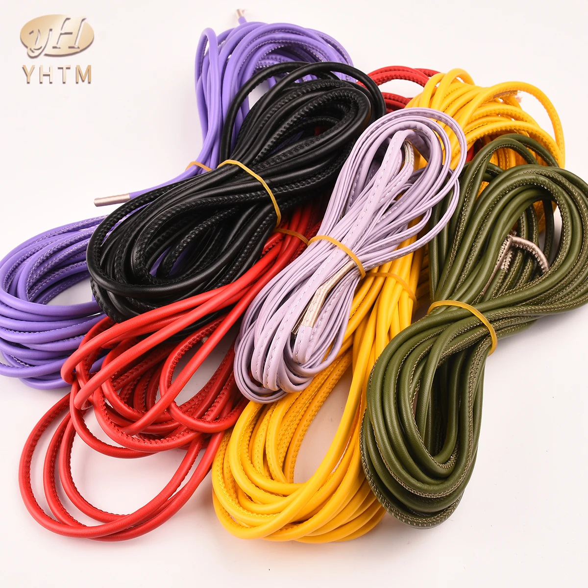 Microfiber PU Leather Rope Super Cable Bag Shoe and Clothing Material in Various Sizes Stretch Feature for Sofa Use