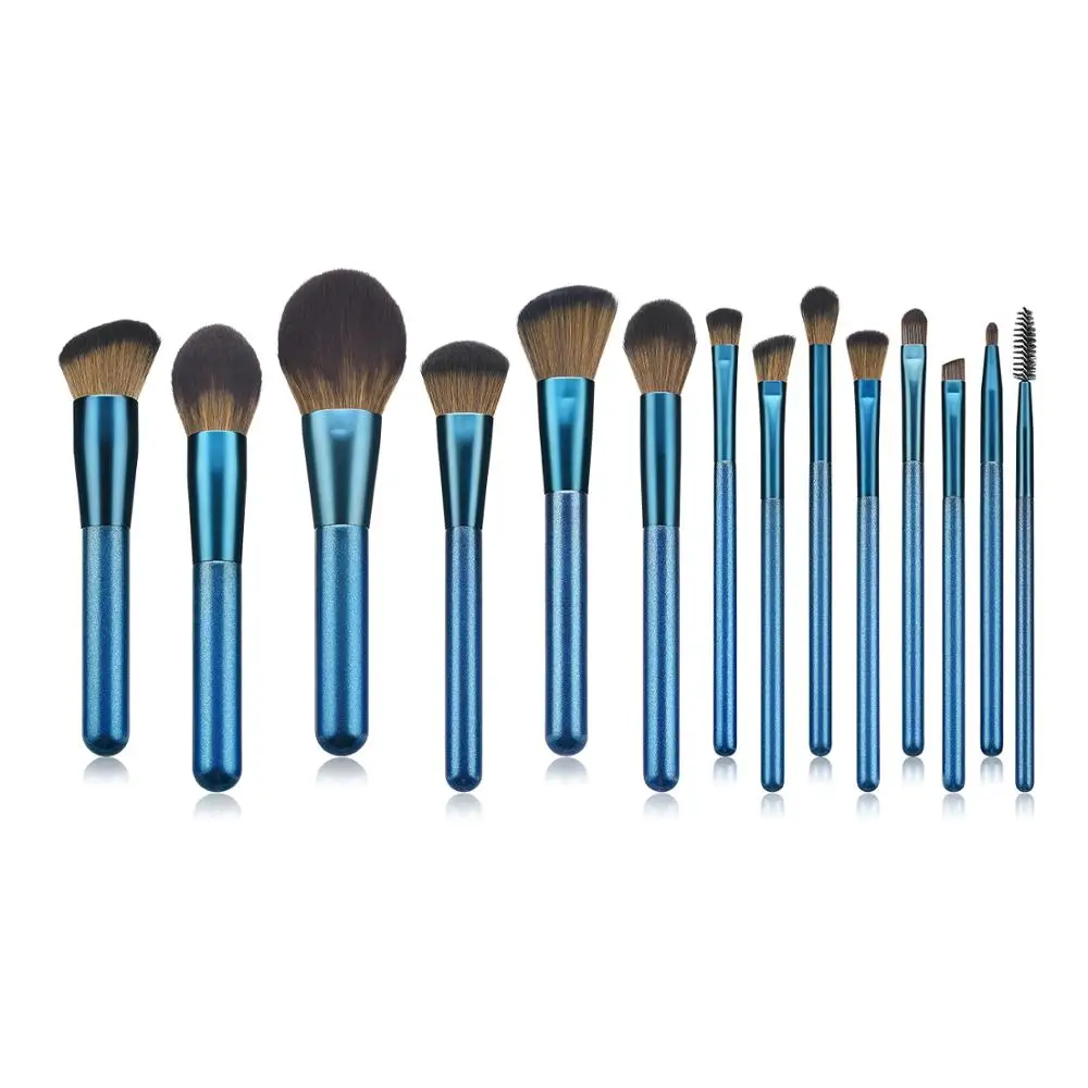 

New Design 14pcs Professional Cosmetic Brushes Set Customize Synthetic Hair Brush Set