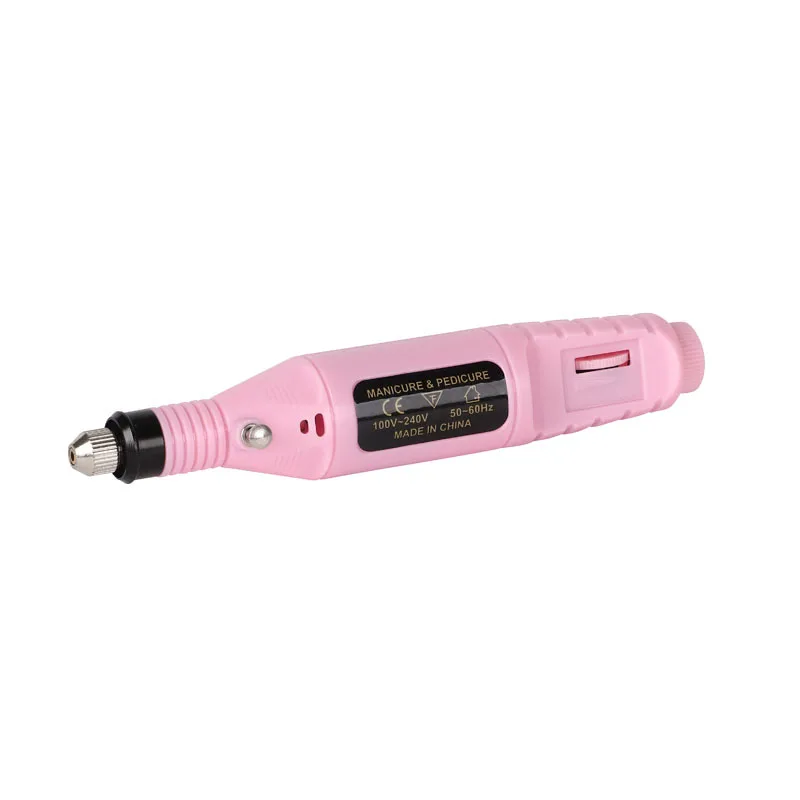 

Rechargeable mobile efile 35000rpm electric handpiece brushless nail file machine, Pink