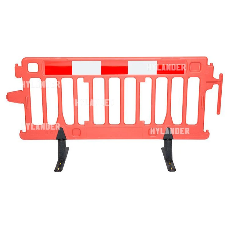 Traffic Barricades Removable Construction Barrier Anti-trip Feet Hdpe ...