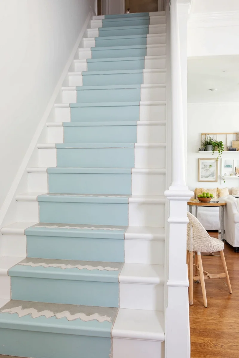 Color block gradient stairs