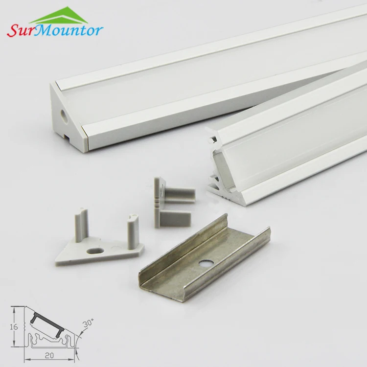 Corner Led Extrusion Surface Mounting Alu Profile Led Channel Aluminum Profile