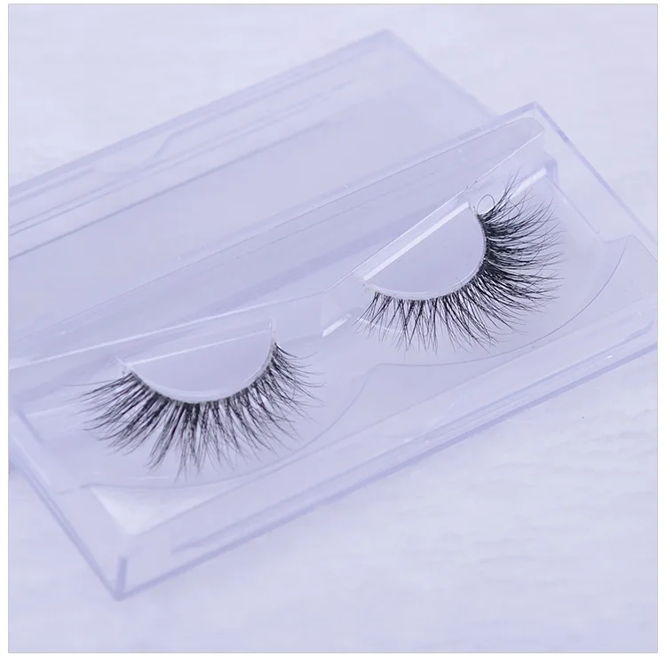 

Clear band eyelash Custom private label clear box Real 3D mink eyelashes