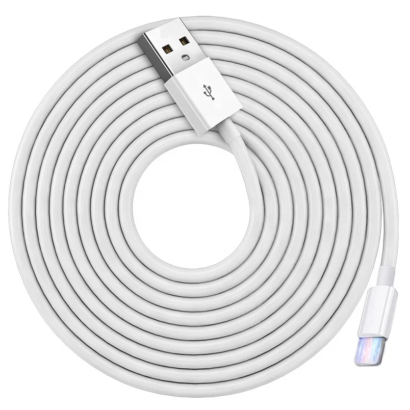 

mobile phone usb core for apple charger iphone usb cable, White