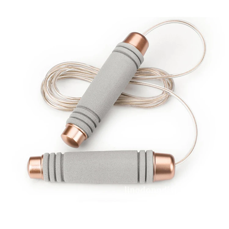 
Cheap Fitness Exercise Gym Workout Bearing Cable Speed Weighted Skipping Jump Rope With Load and Carrying Bag and Box 