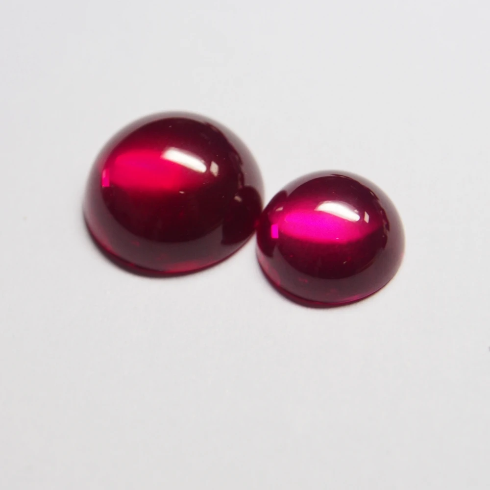 

Synthetic Corundum Artificial Ruby Cabochon gemstone
