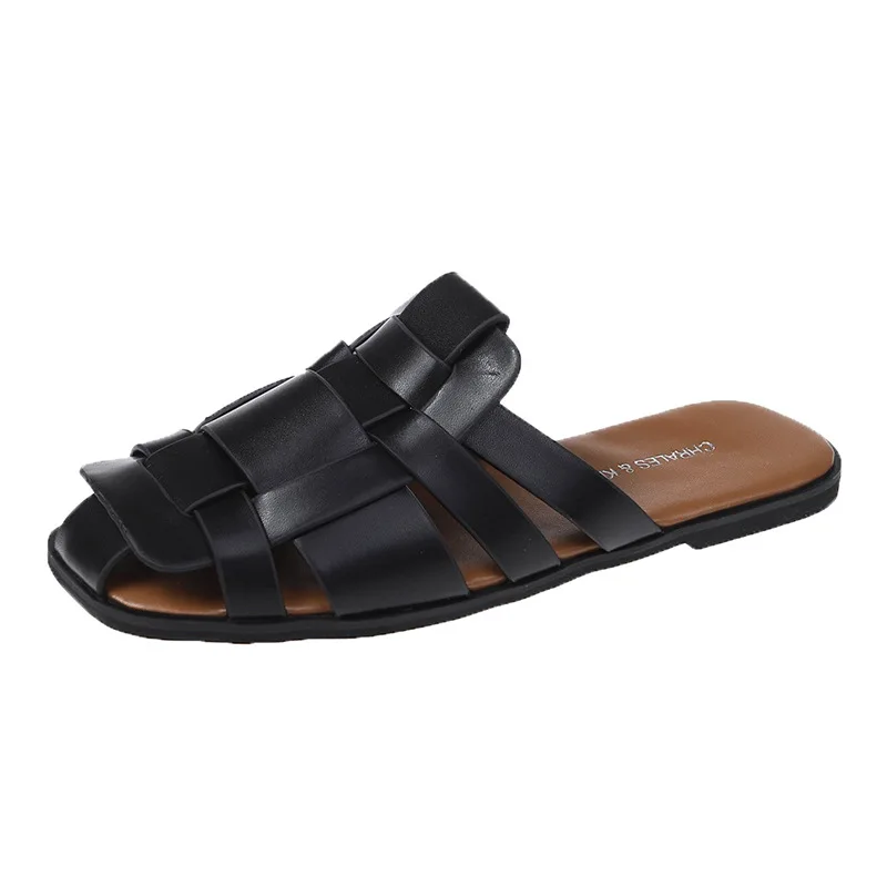 

2021 women shoes breathe flat slippers and sandal women's casual shoes, Black,beige,coffe