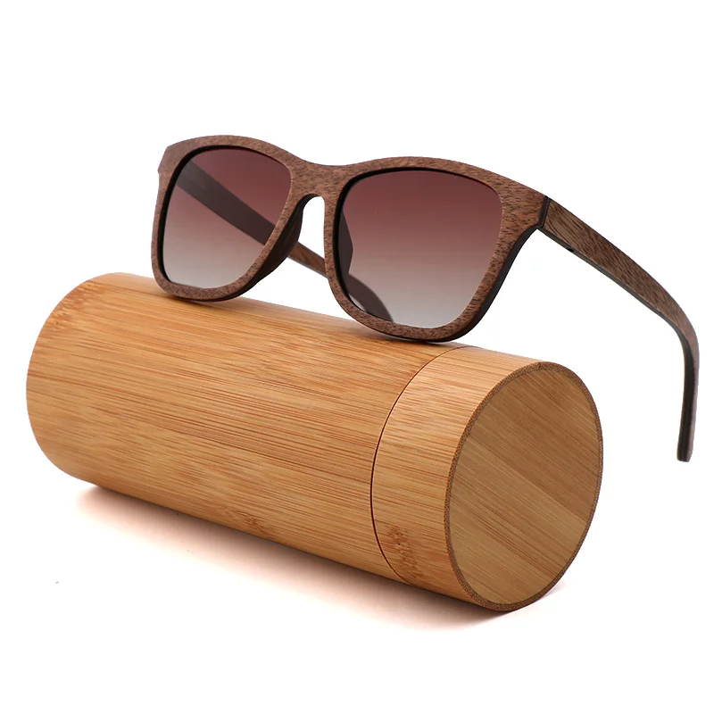 

Wholesale High-quality Veneer Walnut Wood Men and Women Tac polarized wooden Sunglasses