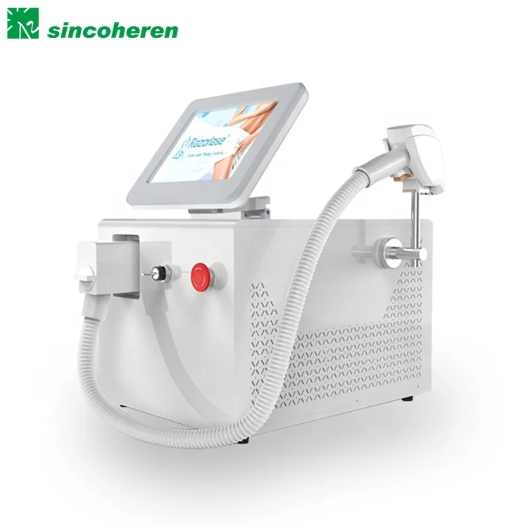 

Portable Hair Removal 808nm 755nm 1064nm diode laser Machine With 200 Million Shots laser rust removal, White