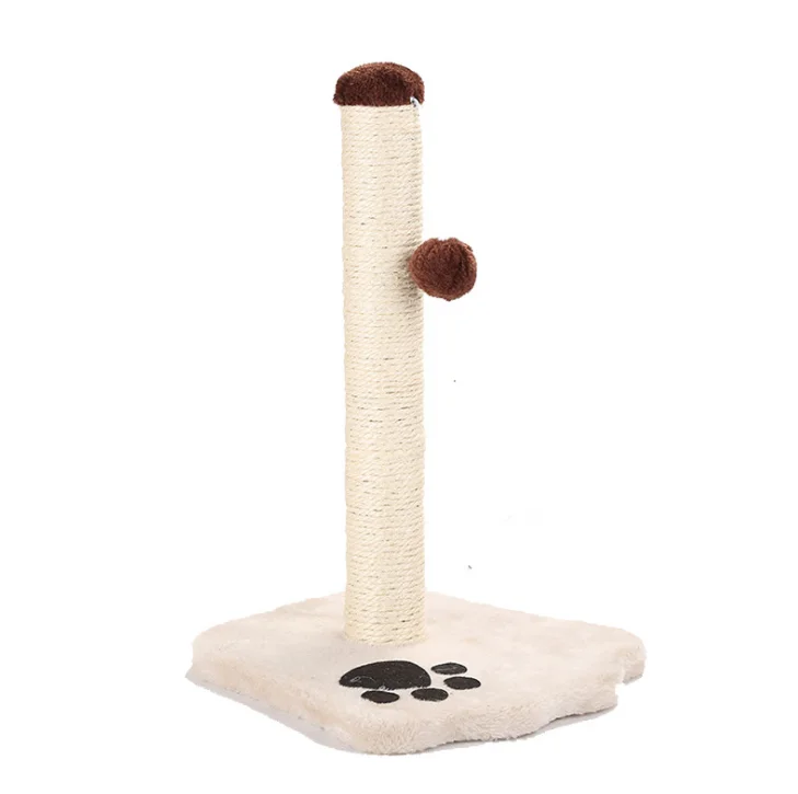 

Small sisal cats climbing column beige toys cat claws detachable cat scratching board