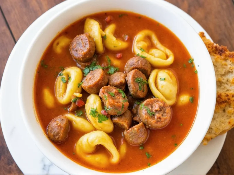 italian sausage tortellini soup