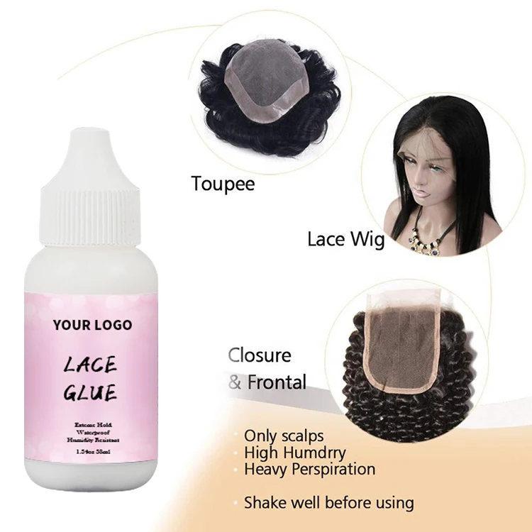 

Custom LOGO Glue Lace Wig Adhesive Private Label Hair Extension And Lasting Hold Hair Water Proof Lace Glue Strong