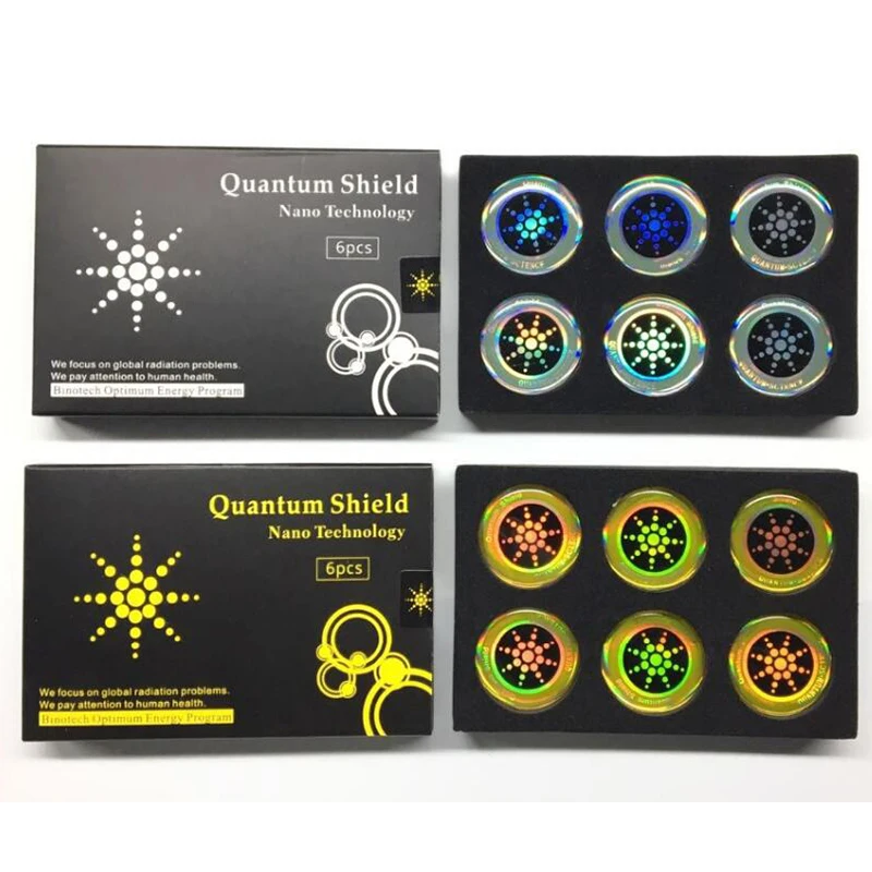 1 Box Round Scalar Quantum Shield Energy Sticker With Negative Ion Anti ...