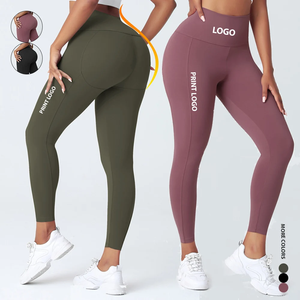 

Wholesale 2021 OEM Design Tummy Control Body Shaping High Waisted Yoga Pants Leggings, As picture,can be change