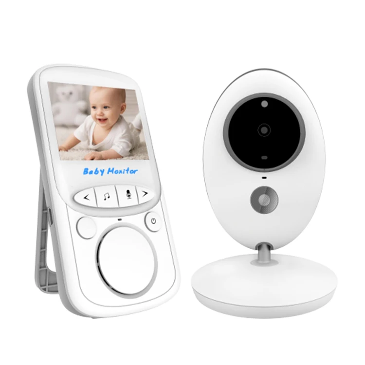 portable monitoring high contrast 2.4" color lcd two way talk back video wireless baby camera monitor