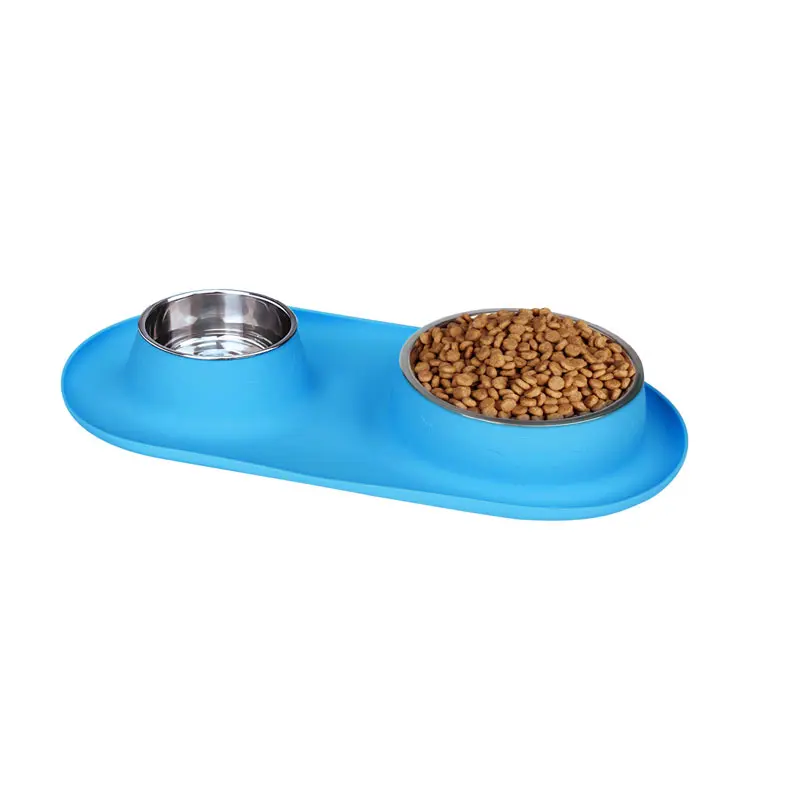 

Food Stainless Steel Collapsible Folding Dog Bowl, Blue, pink, black, gray