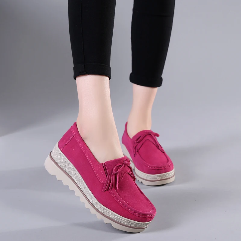 

Loafers for Women: Leather Slip-On Comfortable Driving Moccasins Ballet Flats