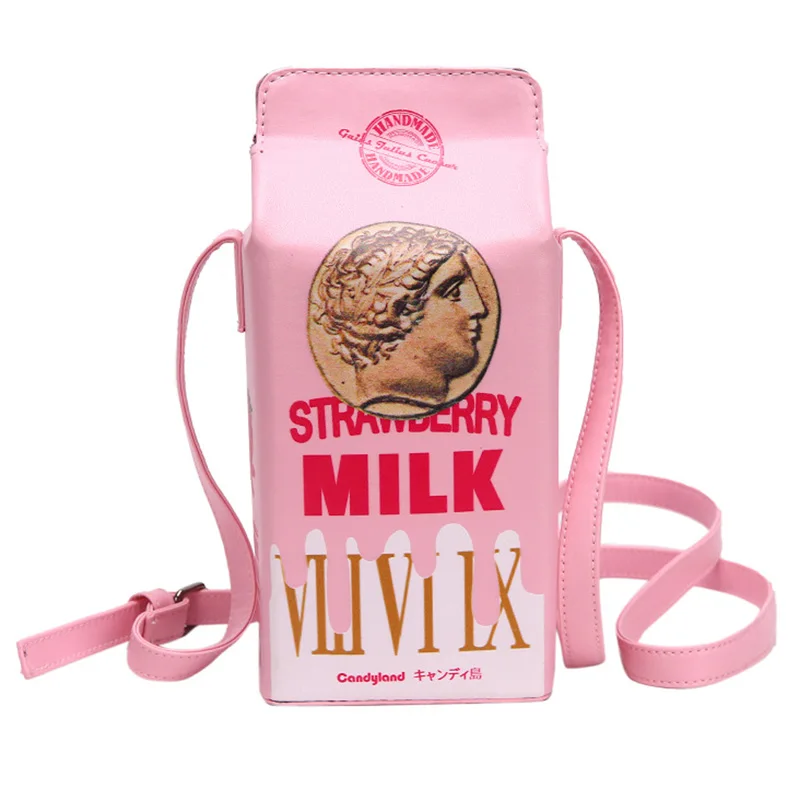 

OXGIFT Wholesale milk box women light pink handbag shoulder bag