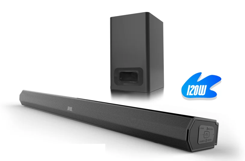 Cheap New Design 2.1ch Home Theater Wireless Sound Bar With Subwoofer