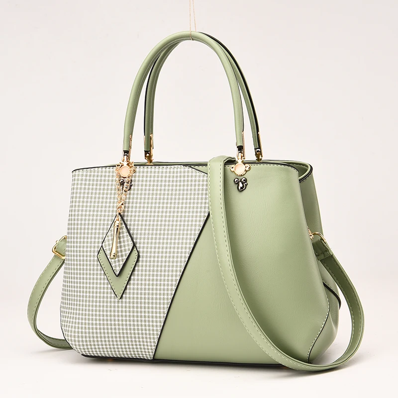 

DL081-25 New fashion design wholesale ladies handbags women shoulder bag ladies lattice handbags handbags, Black....