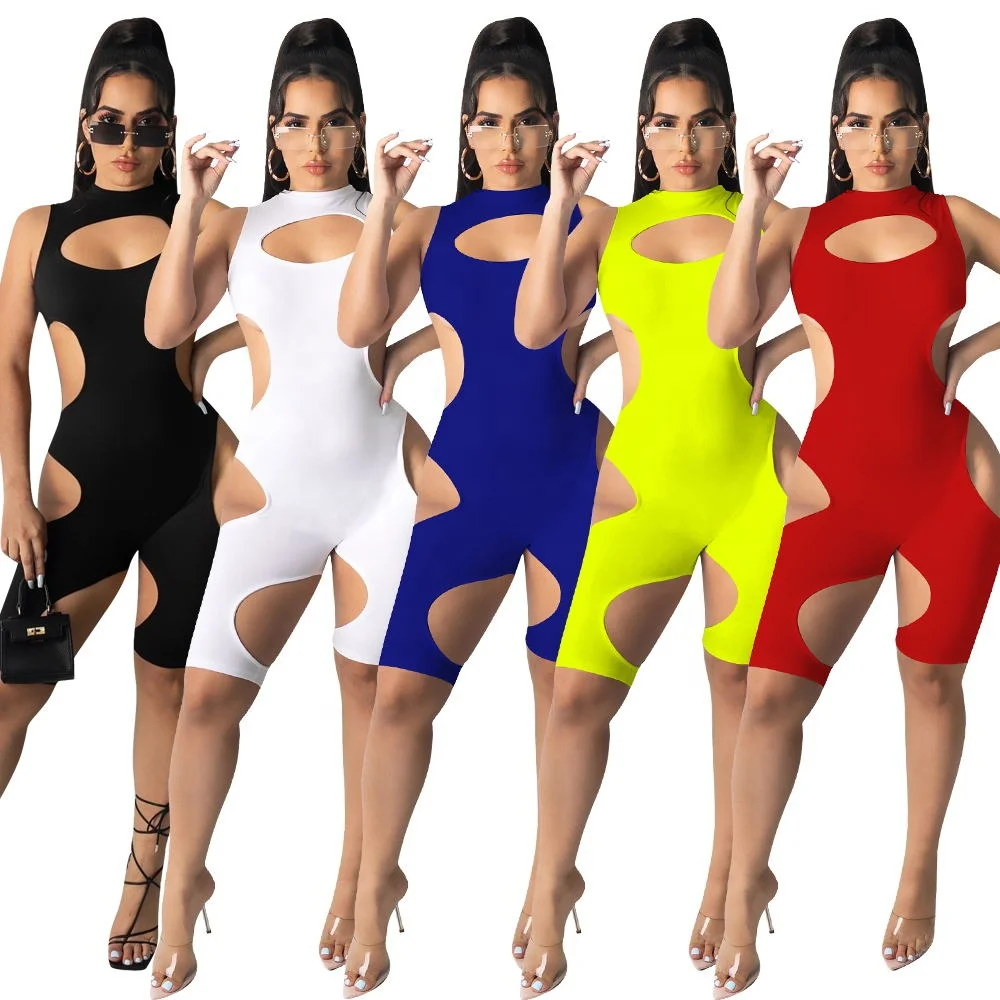 

2021 New Arrival Women's Summer Sexy Nightclub Black Seductive Jumpsuit