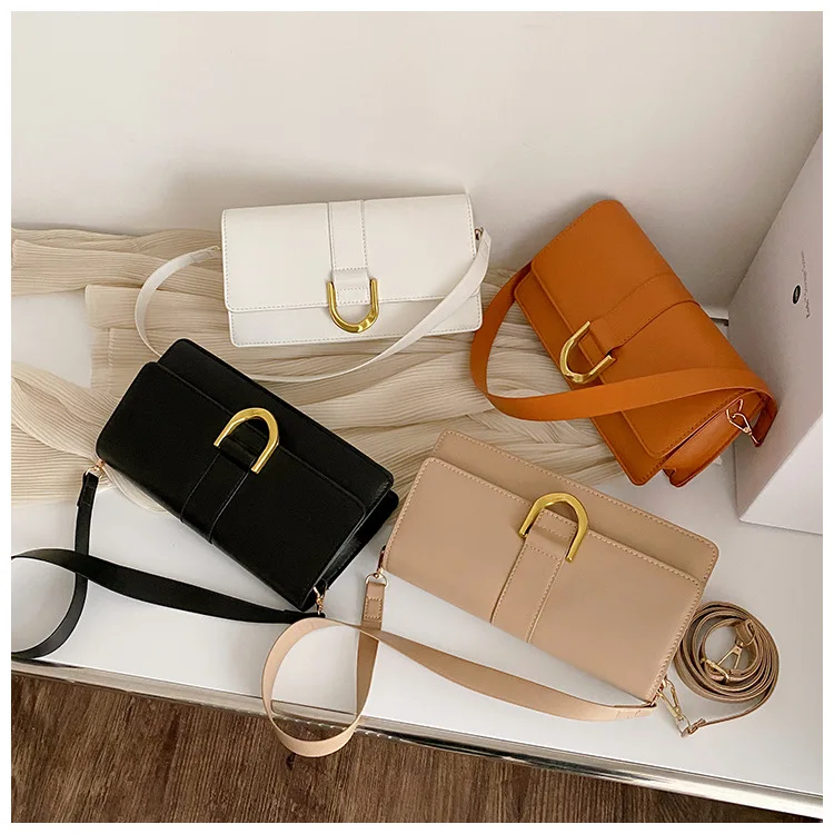 

Custom Fashion Designer Pu Handbags CANDY Pure Color Shoulder Bag Underarm Purses And Handbags For Women Luxury, White, khaki, brown, black